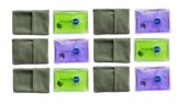 Lot de 6 chaufferettes de Poche avec housses microfibre - Réutilisables et Pratiques 