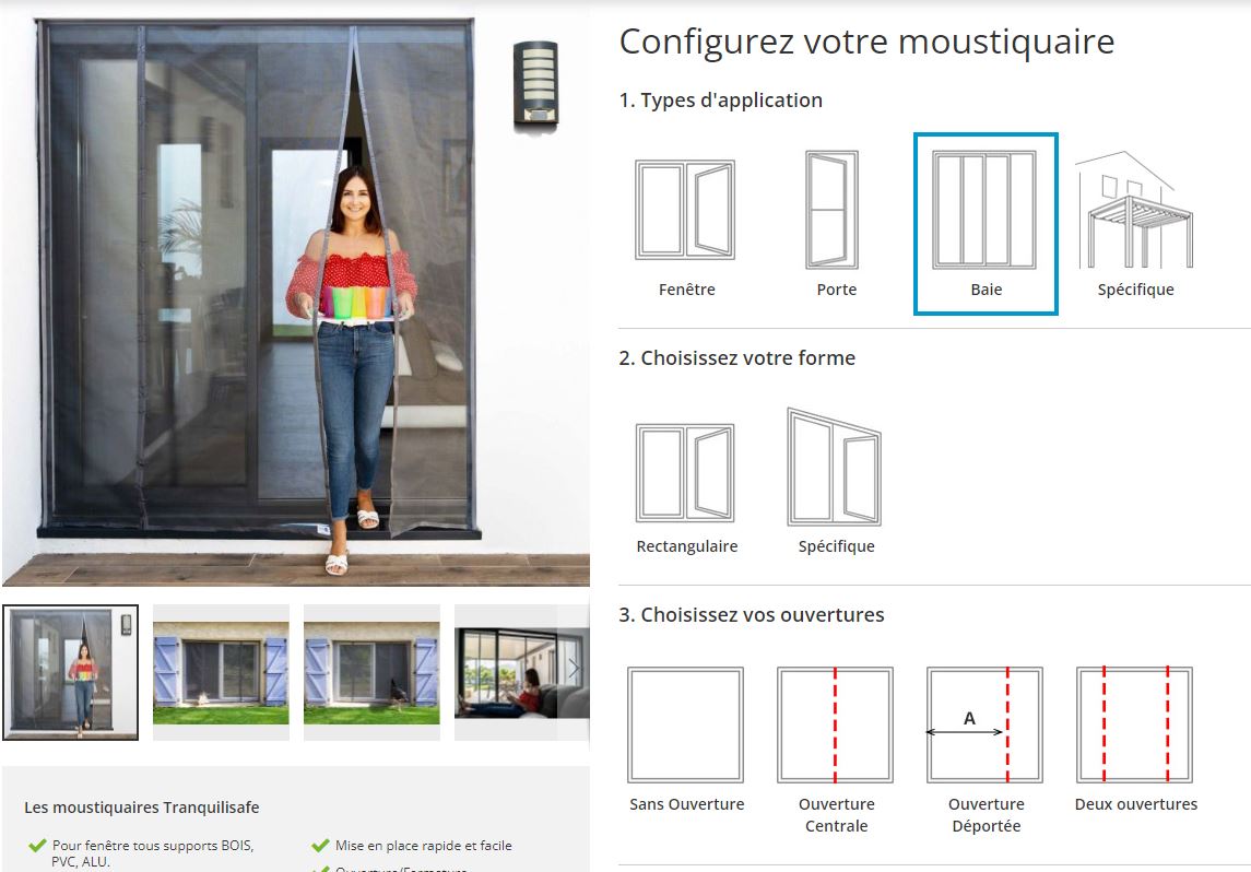 Moustiquaire coulissante ajustable à votre baie vitrée par MOUSTIKIT